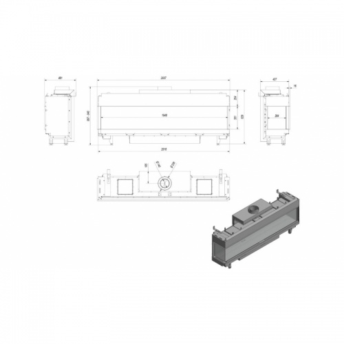 Газовая топка LEO/L/200/G20 (магистральный газ)